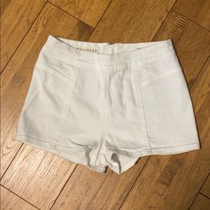 White High Waisted Shorts
